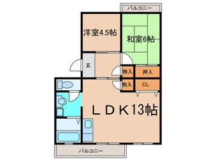 サニーホームズ横山の物件間取画像